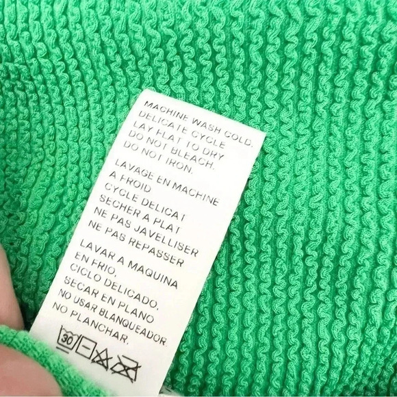 NWT Good American Summer Green Always Fits Swim Miniskirt, Size 7/8 (4XL-5XL) - Picture 9 of 10